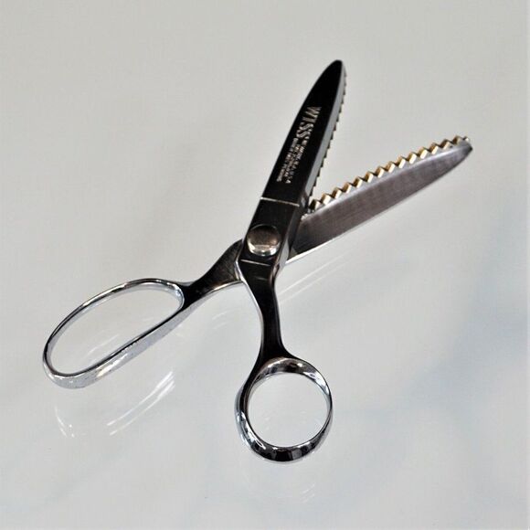 Vintage Wiss Pinking Shears Patent No 2286874 Newark NJ USA Zig Zag Cut Scissors - Picture 1 of 9